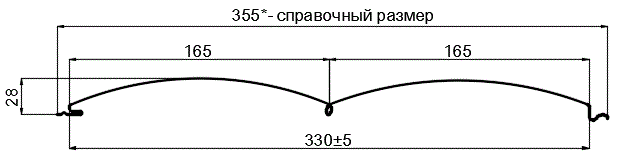 Сайдинг Woodstock-БР-28х330 (ECOSTEEL_T-12-Орех-0.45) в Старой Купавне