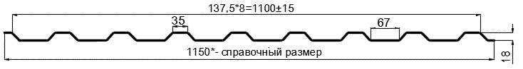 Фото: Профнастил оцинкованный МП20 х 1100 (ОЦ-01-БЦ-0.55) в Старой Купавне