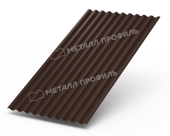 Профнастил С21 х 1000 - B (Steelmatt-20-8017-0.4±0.08мм) в Старой Купавне