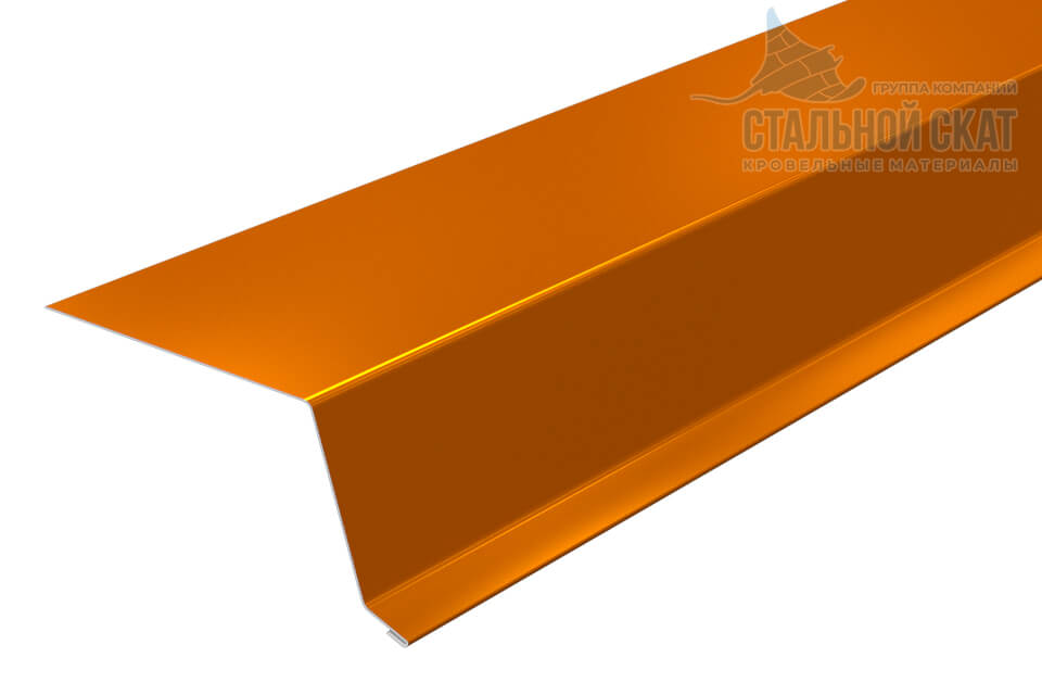 Фото: Планка капельник 79х55х2000 NormanMP (AGNETA-20-CopperCopper-0.5) в Старой Купавне