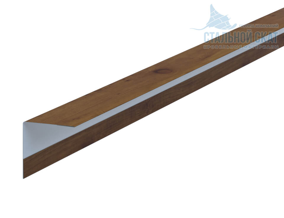 Фото: Планка угла наружного 30х30х3000 (ECOSTEEL_T-12-Дуб-0.45) в Старой Купавне