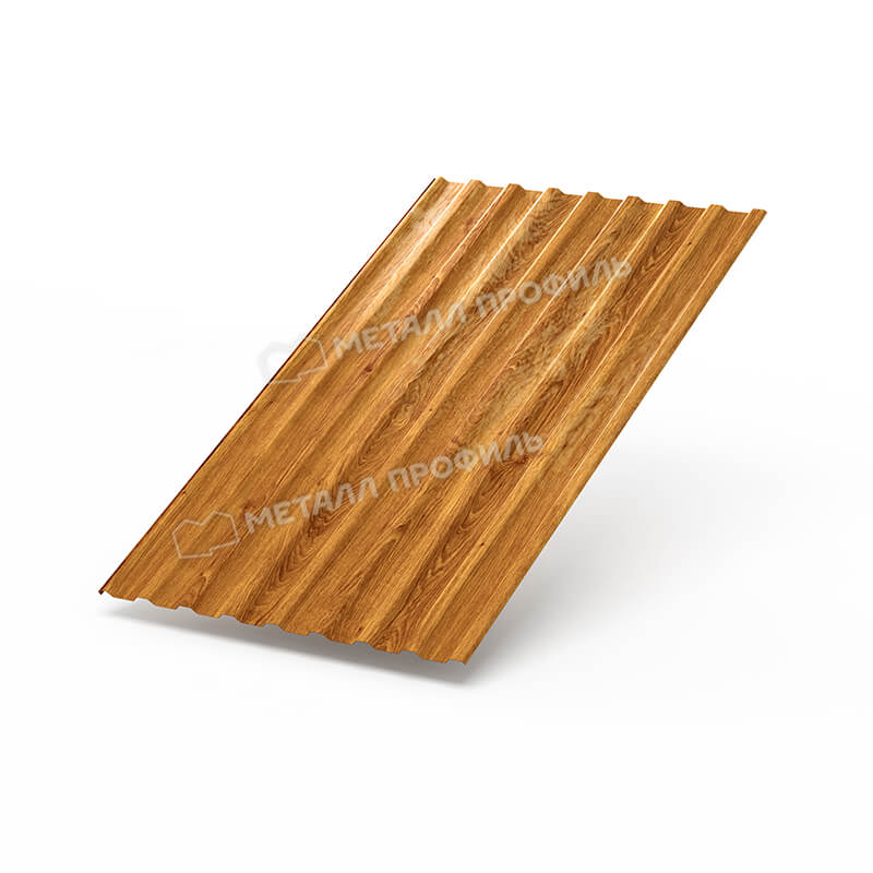 Фото: Профнастил МП20 х 1100 - R (ECOSTEEL_T_Д-01-ЗолотойДуб-0.5) в Старой Купавне