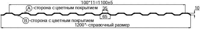 Фото: Профнастил МП10 х 1100 - A Двусторонний (ПЭ_Д-01-8017/8017-0.4±0.08мм) в Старой Купавне