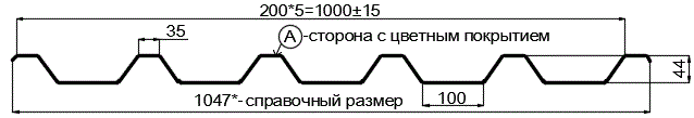 Фото: Профнастил С44 х 1000 - A (PureTech_Mat-20-7024-0.5) в Старой Купавне