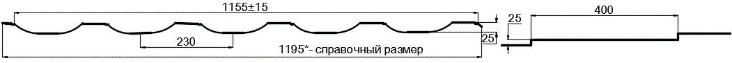 Фото: Металлочерепица МП Трамонтана-SL NormanMP (ПЭ-01-6002-0.5) в Старой Купавне