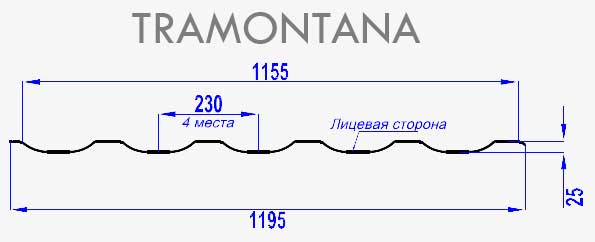 Металлочерепица МП Трамонтана-XL (PURMAN-20-6005-0.5) в Старой Купавне