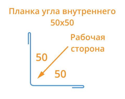 Планка угла внутреннего 50х50х3000 (ECOSTEEL_T-01-Кедр-0.5) в Старой Купавне