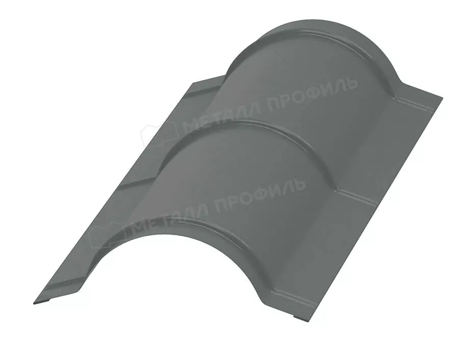 Фото: Планка конька круглого R110х2000 (ПЭ-01-7005-0.45) в 