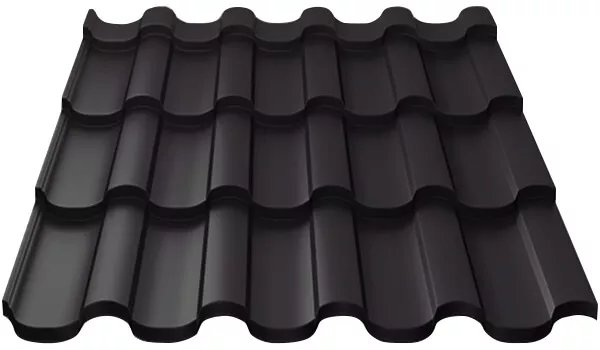 Металлочерепица МП Монтекристо-S (VALORI-20-DarkGrey-0.5) в Старой Купавне