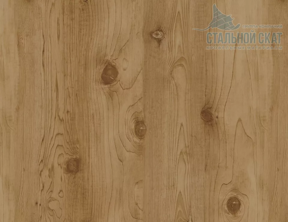 Планка карнизного свеса 250х50х2000 (ECOSTEEL_MA-01-Сосна-0.5) в Старой Купавне
